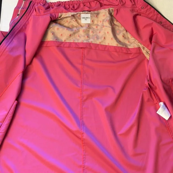 Cinzia Rocca Due Women's Pink Light Over Coat Jacket made in Italy Sz-16.S14